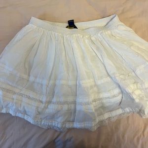 POLO thick white lace skirt